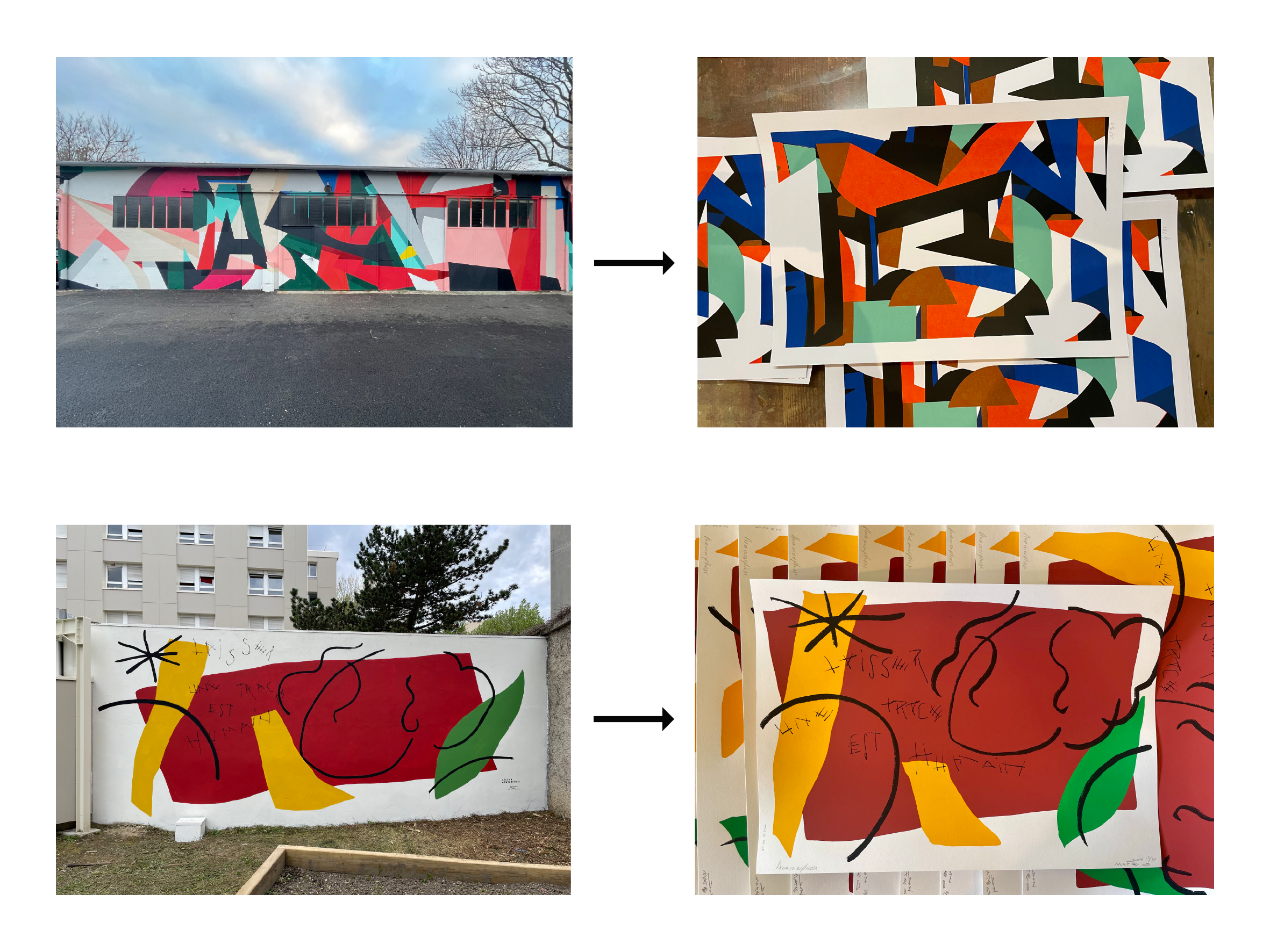 Fresque et sérigraphie