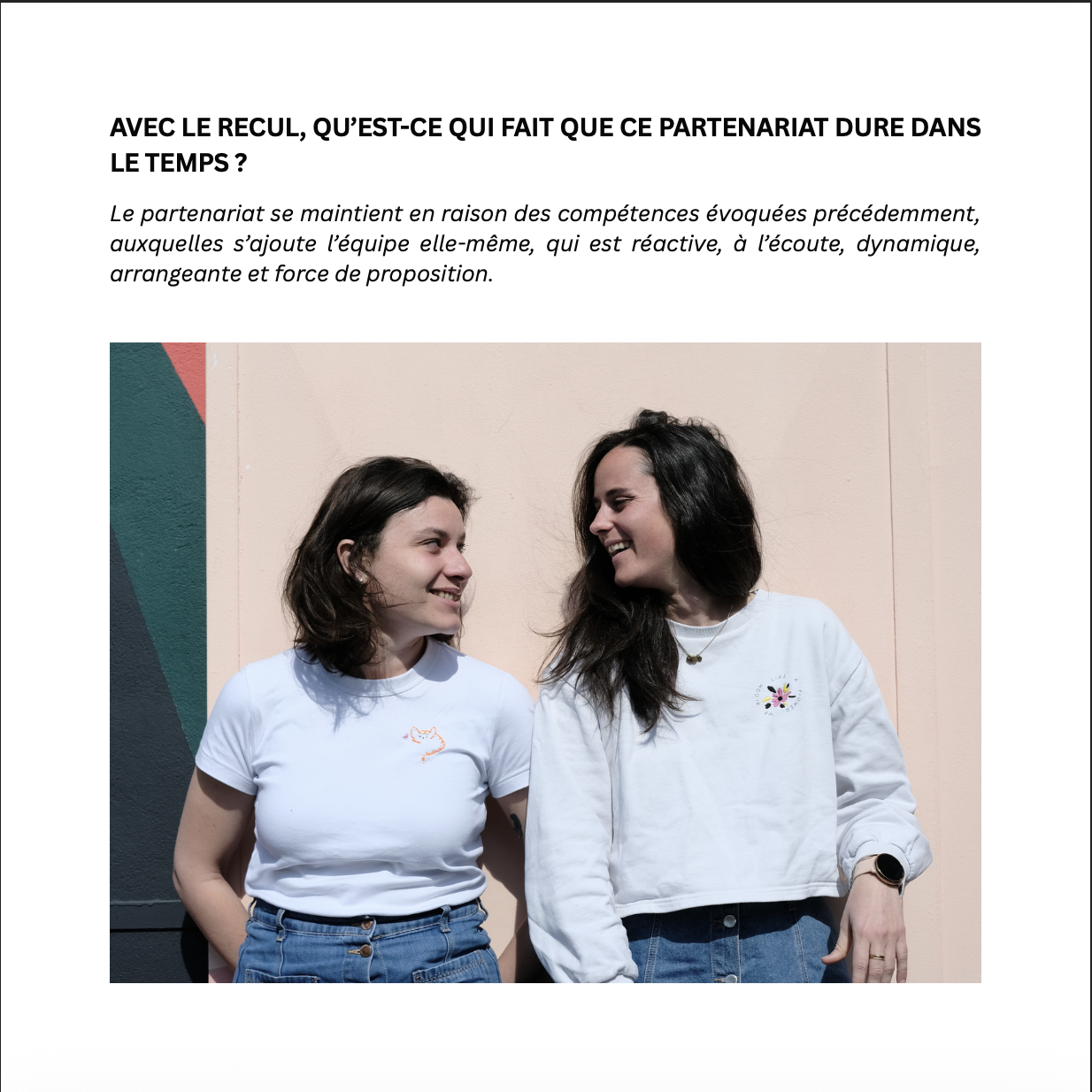 Interview et portraits de Flore et Carla, chargée de développement social et urbain chez Alliade Habitat, partenaire fort de Anamorphose.