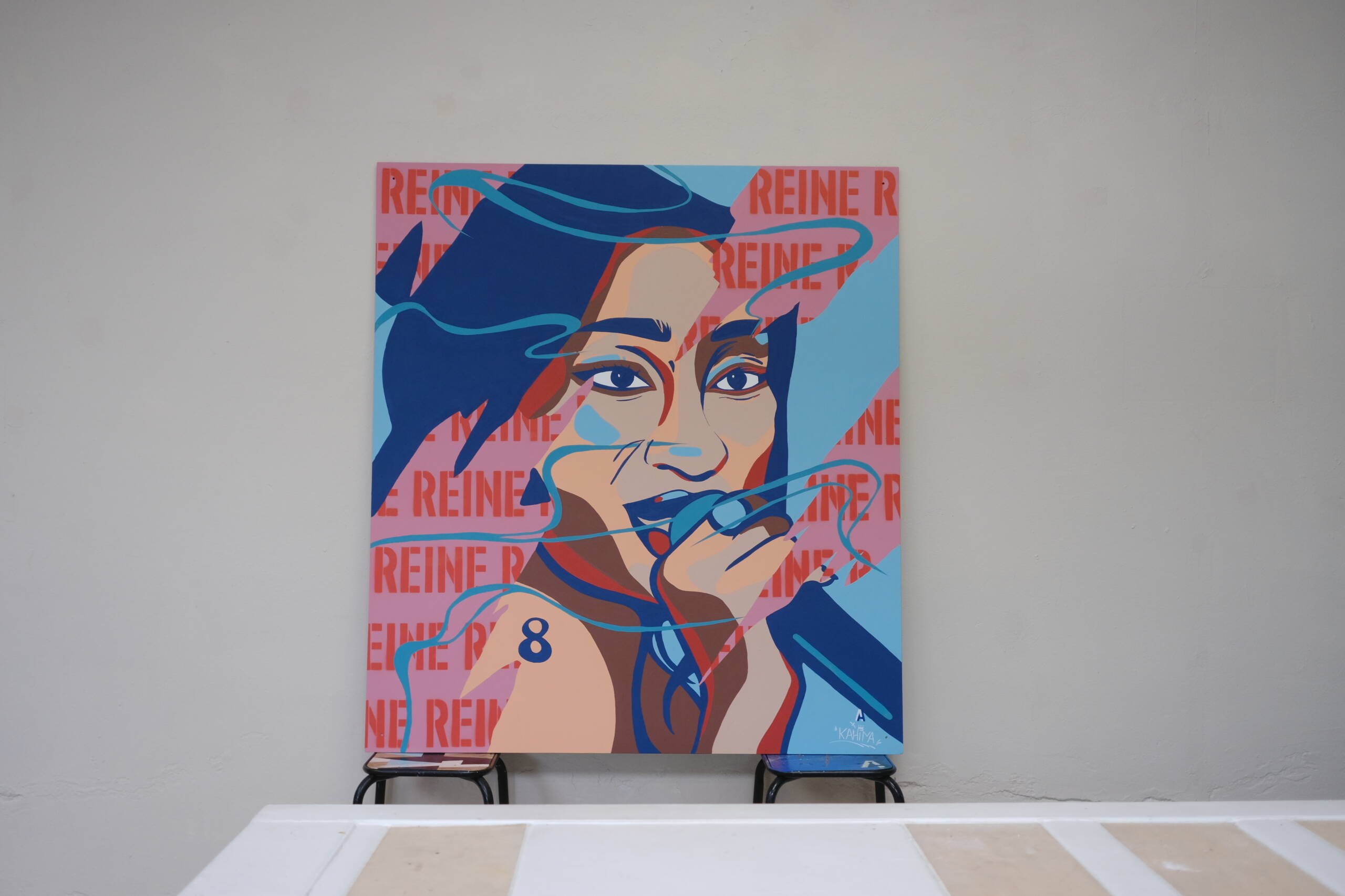 Tableau de Aya Nakamura par Anamorphose